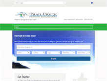 Tablet Screenshot of mytrailcreek.com